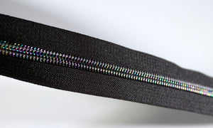 Oil Slick irridescent #5 Zipper Tape | 2 yards